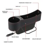 ⁦Organisateur Latéral de Console avec Chargeur USB et Porte-Gobelet – منظم جانبي لسيارة مع شاحن USB وحامل أكواب⁩ - الصورة ⁦3⁩