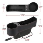 ⁦Organisateur Latéral de Console avec Chargeur USB et Porte-Gobelet – منظم جانبي لسيارة مع شاحن USB وحامل أكواب⁩ - الصورة ⁦4⁩
