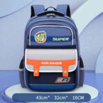 ⁦Sac à Dos Enfant Space Design Ludique Multi-Poches Bleu – حقيبة مدرسية للأطفال لون أزرق⁩ - الصورة ⁦2⁩