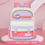 ⁦Sac à Dos Enfant Space Design Ludique Multi-Poches Rose – حقيبة مدرسية للأطفال لون وردي⁩ - الصورة ⁦2⁩