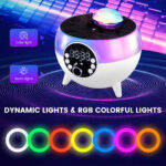 ⁦Haut-Parleur et Réveil LED d’Ambiance avec Chargeur Sans Fil 15W⁩ - الصورة ⁦5⁩
