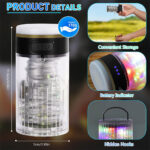 ⁦Lampe de Camping Enroulable avec Guirlande Lumineuse 10m – مصباح تخييم محمول وقابل للشحن⁩ - الصورة ⁦7⁩