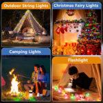 ⁦Lampe de Camping Enroulable avec Guirlande Lumineuse 10m – مصباح تخييم محمول وقابل للشحن⁩ - الصورة ⁦8⁩