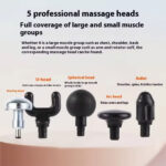 ⁦Appareil de Massage Rechargeable Portatif avec 5 Têtes Interchangeables – جهاز تدليك محمول قابل للتثبيت⁩ - الصورة ⁦5⁩