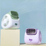 ⁦Sunny Climatiseur Portable Rechargeable Design Vintage – مبرد مكتب محمول⁩ - الصورة ⁦5⁩