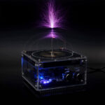 ⁦Bluetooth Mini Music Tesla Coil Kit,10 Cm Solid State Touchable Artificial Lightning⁩ - الصورة ⁦8⁩