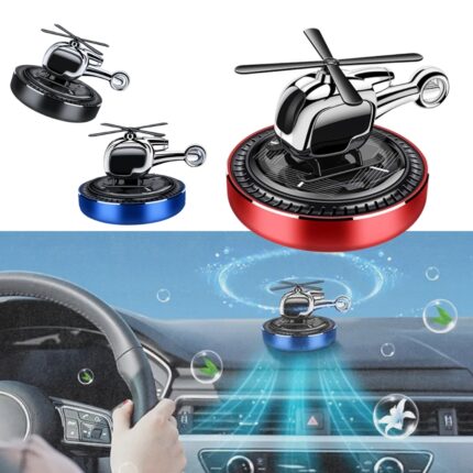 Désodorisant solaire en forme d'hélicoptère pour voiture