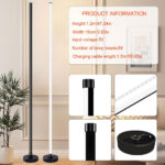 ⁦Lampadaire d’Angle LED RGB à Intensité Variable – مصباح ملون للديكور⁩ - الصورة ⁦6⁩