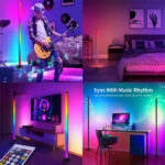 ⁦Lampadaire d’Angle LED RGB à Intensité Variable – مصباح ملون للديكور⁩ - الصورة ⁦5⁩