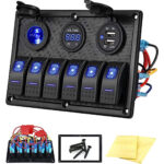 ⁦Panneau de commande 12 V pour Bateau avec Affichage de Voltage – لوحة تحكم⁩ - الصورة ⁦3⁩