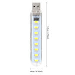 ⁦Porte Clé Mini-Lampe à LED USB – مصباح محمول بحجم صغير⁩ - الصورة ⁦2⁩