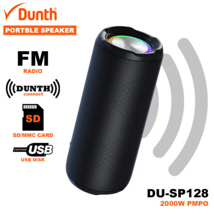 Ampli haut parleur sans fil à batterie rechargable 1200mAh, enceint bluetooth 2000W DUNTH DU-SP128
