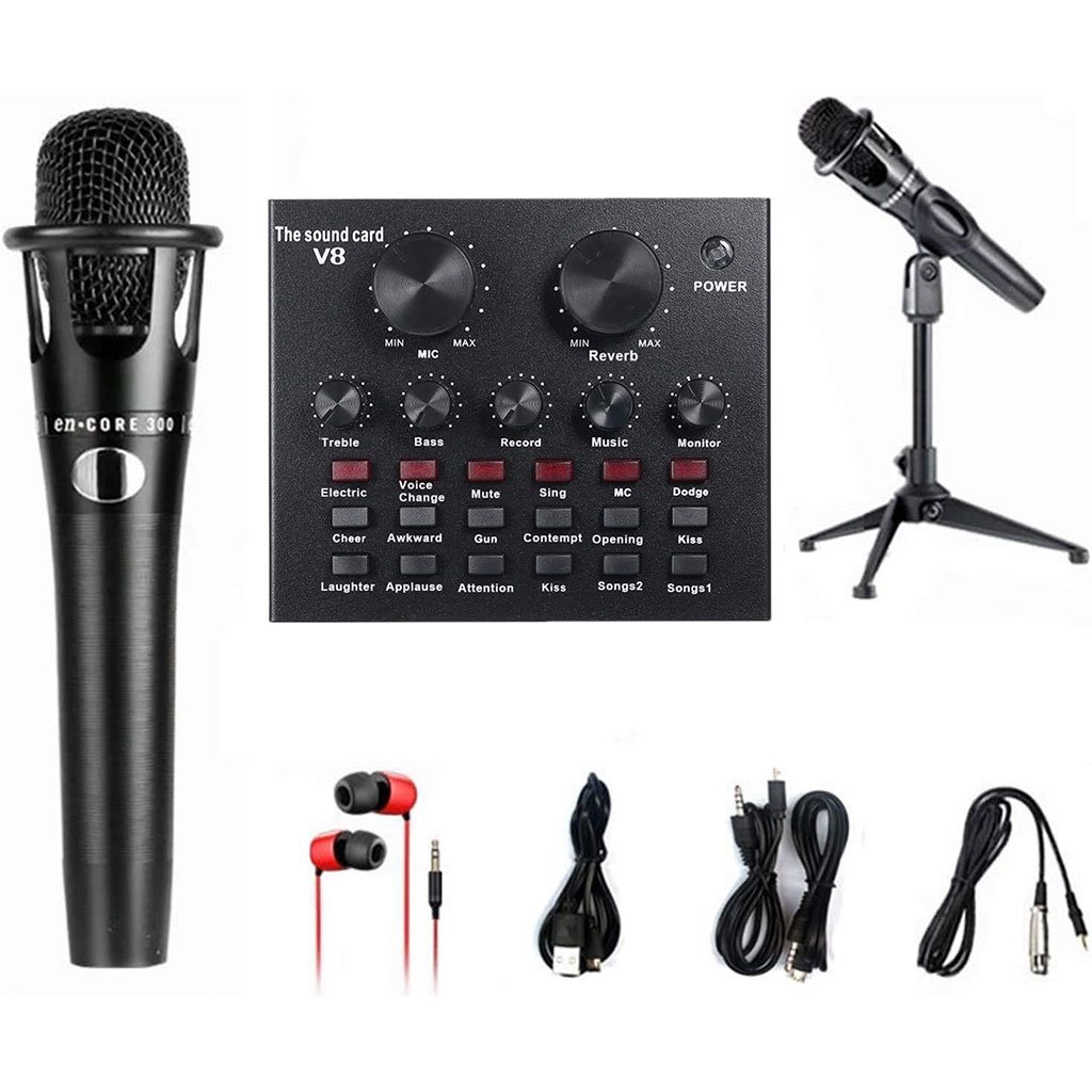 V8-Card-cnc-2.jpg V8 Externe Live Carte Son avec Microphone Set – بطاقة صوت مع ميكروفون للتسجيلات الصوتية - الصورة 1