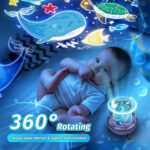 ⁦Projecteur ciel étoilé lapins rotation à 360° pour chambre d’enfants – جهاز تنويم الأطفال برسومات ملونة⁩ - الصورة ⁦6⁩