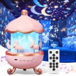 Projecteur ciel étoilé lapins rotation à 360° pour chambre d’enfants – جهاز تنويم الأطفال برسومات ملونة