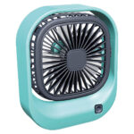 ⁦Mini ventilateur carré rechargeable par USB – مروحة مكتب قابلة للشحن⁩ - الصورة ⁦6⁩