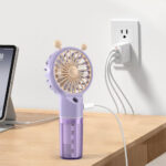 ⁦Humidificateur et Ventilateur Portatif avec Batterie Rechargeable USB 2en1 – مروحة ومعطر جو⁩ - الصورة ⁦7⁩