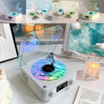 ⁦Lecteur Vinyle Sans Fil Bluetooth avec Effet Lumineux RVB – مكبر صوت بلوتوث⁩ - الصورة ⁦7⁩