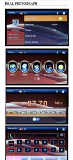 ⁦Rétroviseur de voiture écran LCD 7 pouces bluetooth, température⁩ - الصورة ⁦5⁩