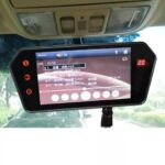 ⁦Rétroviseur de voiture écran LCD 7 pouces bluetooth, température⁩ - الصورة ⁦3⁩