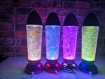⁦Lampe LED flocon de neige magique rotatif RGB⁩ - الصورة ⁦3⁩