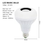 ⁦Ampoule Bluetooth Avec Haut-Parleur Rgb Télécommande SansFil⁩ - الصورة ⁦11⁩
