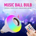 ⁦Ampoule Bluetooth Avec Haut-Parleur Rgb Télécommande SansFil⁩ - الصورة ⁦6⁩