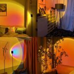 ⁦Projecteur de coucher de soleil rotatif à 180 ° USB décoration murale⁩ - الصورة ⁦7⁩