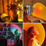⁦Projecteur de coucher de soleil rotatif à 180 ° USB décoration murale⁩ - الصورة ⁦2⁩