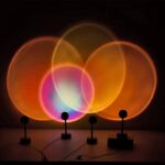 ⁦Projecteur de coucher de soleil rotatif à 180 ° USB décoration murale⁩ - الصورة ⁦5⁩