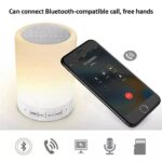 ⁦Haut-parleur Bluetooth + veilleuse tactile LED colorée /AUX / TF CART/USB⁩ - الصورة ⁦4⁩