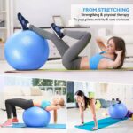 ⁦Balle de Yoga suisse ,Stretches, équilibre, résistance à la tension, gymnastique,fitness a la maison⁩ - الصورة ⁦4⁩