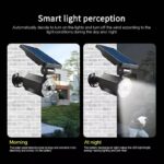 ⁦Projecteur mural à energie solaire en forme de camera Avec Détecteur De Mouvement et détecteur jour/nuit⁩ - الصورة ⁦7⁩