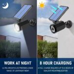 ⁦Projecteur mural à energie solaire en forme de camera Avec Détecteur De Mouvement et détecteur jour/nuit⁩ - الصورة ⁦3⁩