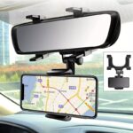⁦Support smartphone réglable pour rétroviseur de voiture 360 degrés⁩ - الصورة ⁦7⁩