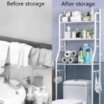 ⁦support de rangement en acier inoxydable pour salle de bain WC⁩ - الصورة ⁦9⁩