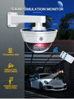 ⁦Lampe de Surveillance extérieure solaire Anti-vol, capteur de mouvement PIR à Induction humaine⁩ - الصورة ⁦4⁩