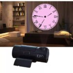 Projecteur horloge mural HD Rotation à 180 degrés 2 mode et 4 couleur