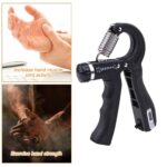 ⁦Kit de renforcement de la poignée (5 Pieces) entraîneur de force de préhension, entraînement de l'avant-bras, réglables, renforcement des doigts, anneau et balle anti-stress avec sac de transport مجموعة تقوية قبضة اليد (5 قطع)⁩ - الصورة ⁦3⁩