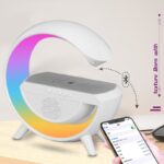 ⁦Lampe De Chevet RGB intelligente type Big G Wireless Charger / Speaker Bluetooth 5.2 HM-3201 | YN-2209⁩ - الصورة ⁦4⁩