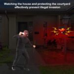⁦Répulsif pour animeux Capteur de mouvement à énergie solaire, alarme sonore et lumineuse 6 LED - مستشعر حركة يعمل بالطاقة الشمسية لطارد الحيوانات⁩ - الصورة ⁦4⁩