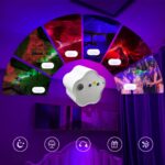 ⁦Projecteur LED Effet Étoilé avec Projection Multicolore RGB USB - مصباح عرض ليلي مع تأثير النجوم وألوان متعددة⁩ - الصورة ⁦2⁩