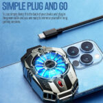⁦refroidisseur de téléphone portable 2 vitesse à faible bruit X20 – مروحة تبريد الهاتف⁩ - الصورة ⁦7⁩