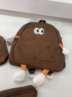 ⁦Ensemble de sacs d’école Kawai pour adolescents 3Pcs Language Marron – محفظة 3 قطع كاواي بني⁩ - الصورة ⁦7⁩