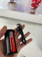 ⁦Lampe Torche 100W avec Batterie Lithium 18650*3 Portée de 1 à 1,5 km, mise au point réglable – مصباح يدوي عالي الطاقة مع بطارية ليثيوم⁩ - الصورة ⁦14⁩