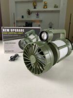 ⁦Lanterne de camping LED Rechargeable avec Ventilateur et 4 modes d’éclairage – مصباح ومروحة محمولة⁩ - الصورة ⁦7⁩