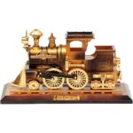⁦Boîte à Musique Locomotive Mobile en Bronze – علبة موسيقى قاطرة متحركة⁩ - الصورة ⁦4⁩