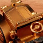 ⁦Boîte à Musique Locomotive Mobile en Bronze – علبة موسيقى قاطرة متحركة⁩ - الصورة ⁦5⁩