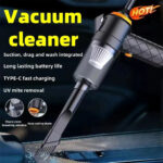 ⁦Aspirateur et souffleur 2en1 rechargeable par USB Compact et puissant – مكنسة كهربائية يدوية⁩ - الصورة ⁦5⁩