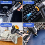 ⁦Aspirateur et souffleur 2en1 rechargeable par USB Compact et puissant – مكنسة كهربائية يدوية⁩ - الصورة ⁦4⁩